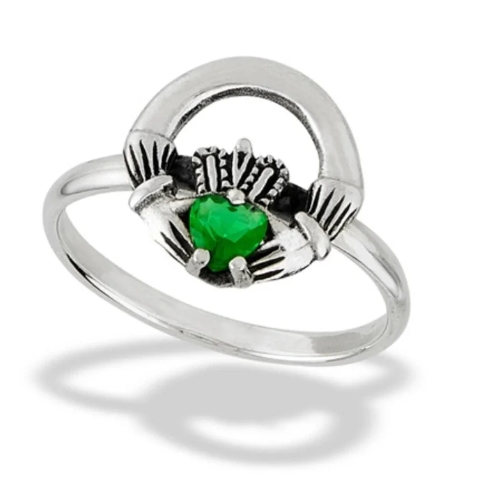 Sterling Silver Claddagh Ring - Picture 1 of 4